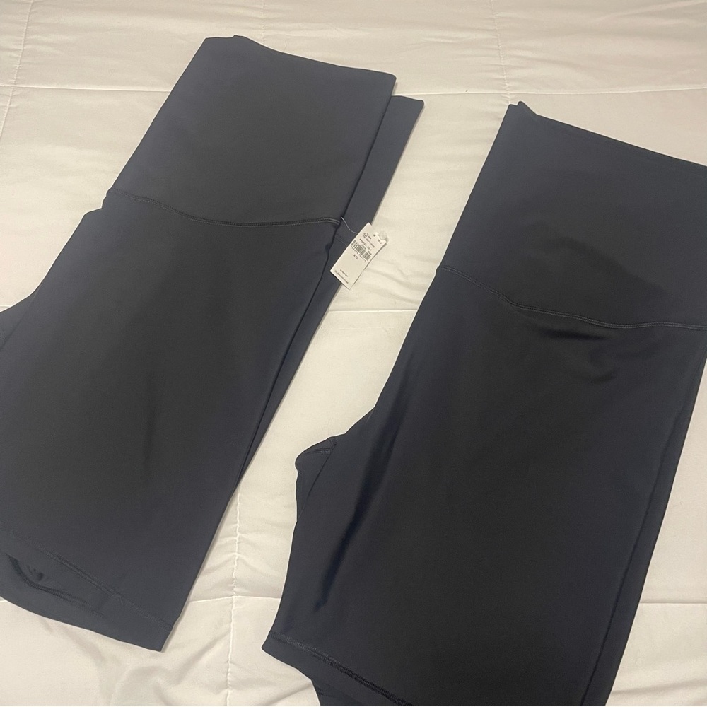 (2) Pairs Old Navy Powersoft Maternity Bike Shorts- Ultra High-Rise- NWT
